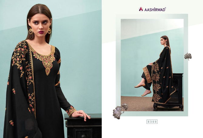 Aashirwad Tulsi Exclusive Latest Fancy Real Georgette Designer Occasional Wear Embroidery And Diamond Work Salwa  Kameez Collection